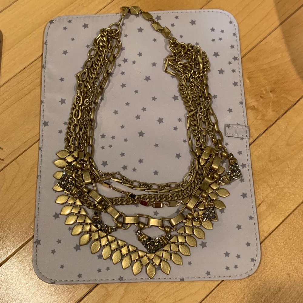 Stella and dot Sutton necklace - matte gold